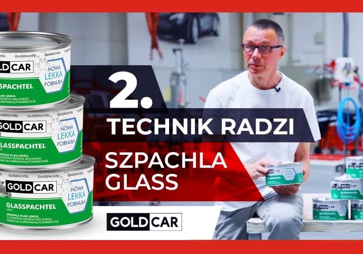 #TechnikRadzi 2- SZPACHLA GLASS Z WŁÓKNEM SZKLANYM GOLDCAR - Nowa,lekka formuła