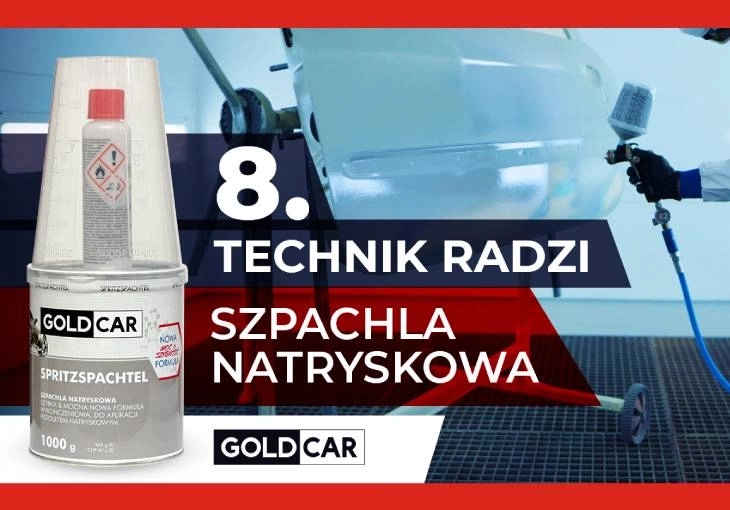 #TechnikRadzi 8 - SZPACHLA NATRYSKOWA GOLDCAR | Kiedy aplikować szpachlówkę natryskową?