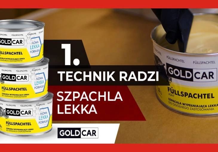 #TechnikRadzi 1- SZPACHLA WYPEŁNIAJĄCA GOLDCAR Nowa,lekka formuła